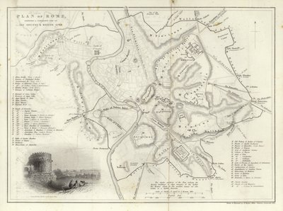 Plan of Rome by English School
