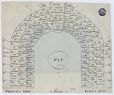 Plan of the Crown Gallery in the King