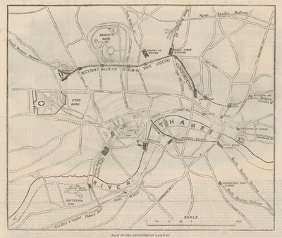 Plan of the Metropolitan Railway by English School