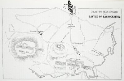 Plan to Illustrate the Battle of Bannockburn by English School