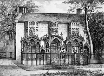 Plas Newydd, near Llangollen, Wales, the seat of Lady Eleanor Butler and Miss Ponsonby by English School
