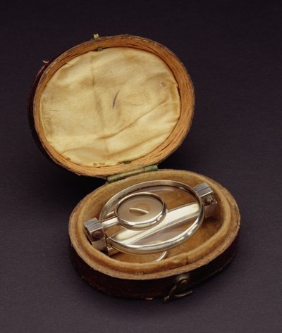 Pocket folding telescope in original case by English School
