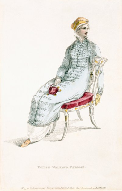 Polish walking pelisse, fashion plate from Ackermann