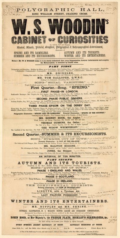 Polygraphic Hall, King William Street, Charing Cross. Advertisement by English School