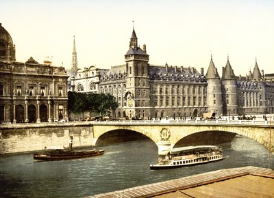 Pont au Change and Palais de Justice, Paris by English School