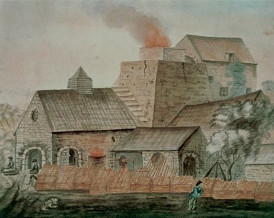 Pontygwaith Ironworks by English School