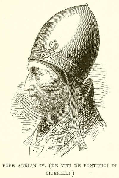 Pope Adrian IV (De Viti De Pontifici Di Cicerilli) by English School
