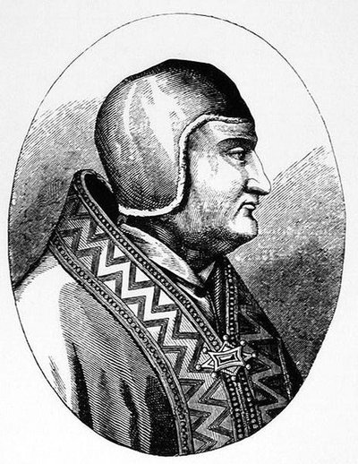 Pope Clement IV, Illustration from Science and Literature in the Middle Ages and the Renaissance, Written and Engraved by Paul Lacroix, 1878 by English School
