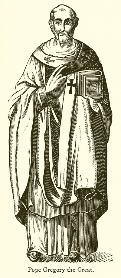Pope Gregory the Great by English School