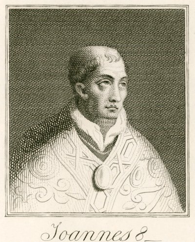 Pope John VIII by English School