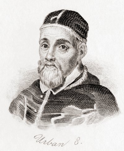Pope Urban VIII, born Maffeo Barberini (engraving) by English School