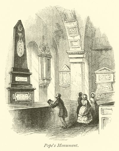 Popes Monument by English School
