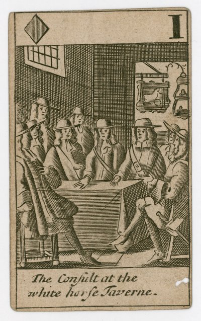 Popish Plot Playing Card by English School