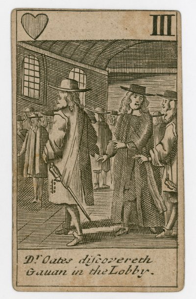 Popish Plot Playing Card by English School