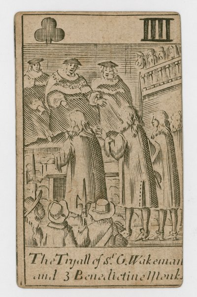 Popish Plot playing card by English School