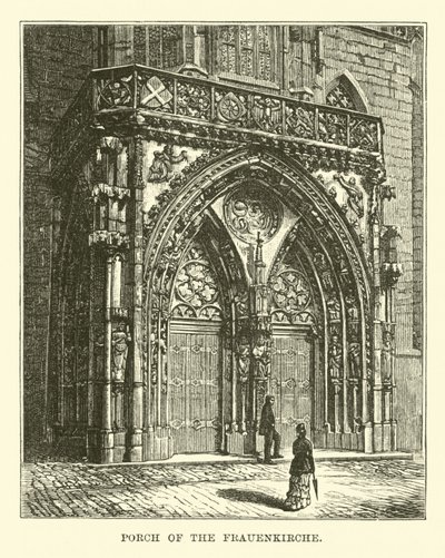 Porch of the Frauenkirche by English School