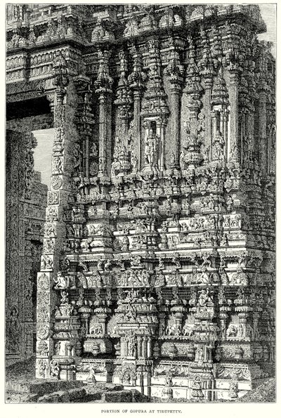 Portion of Gopura at Tirupetty by English School