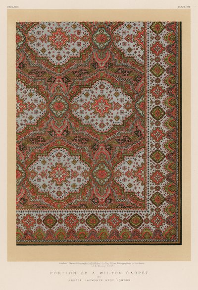 Portion of a Wilton Carpet by English School