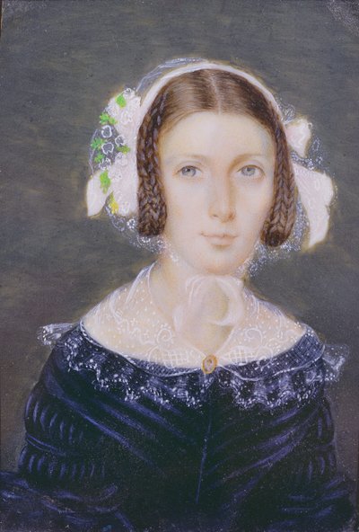 Portrait Miniature of Fanny Brawne by English School