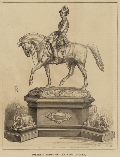 Portrait Model of the King of Siam by English School