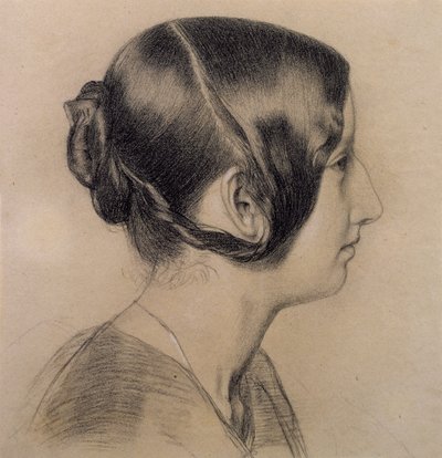 Portrait Profile of a Young Lady, c.1840 by English School