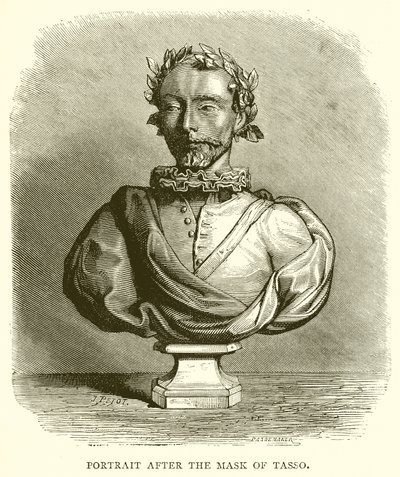 Portrait after the Mask of Tasso by English School