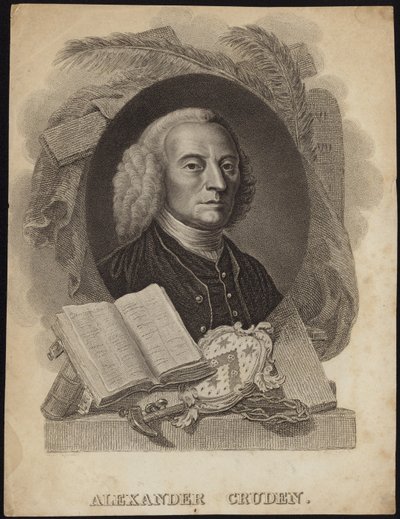 Portrait of Alexander Cruden by English School