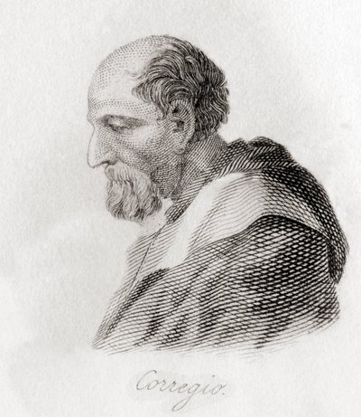 Portrait of Antonio Allegri da Correggio by English School