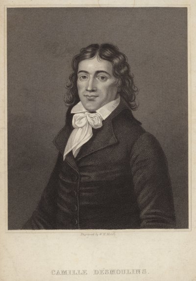 Portrait of Camille Desmoulins by English School
