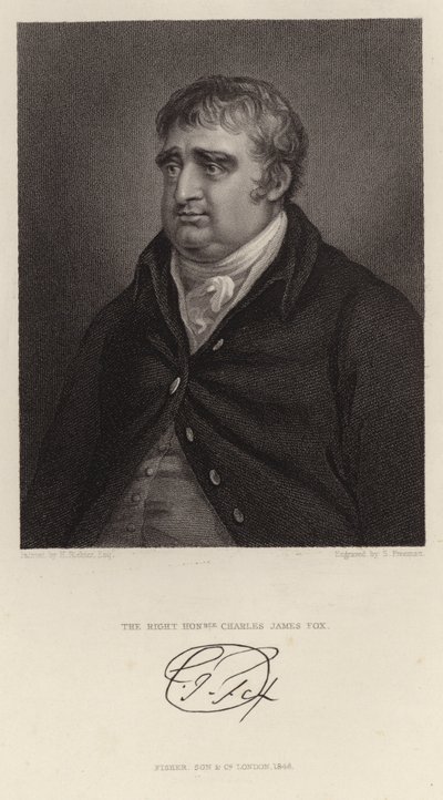Portrait of Charles James Fox by English School