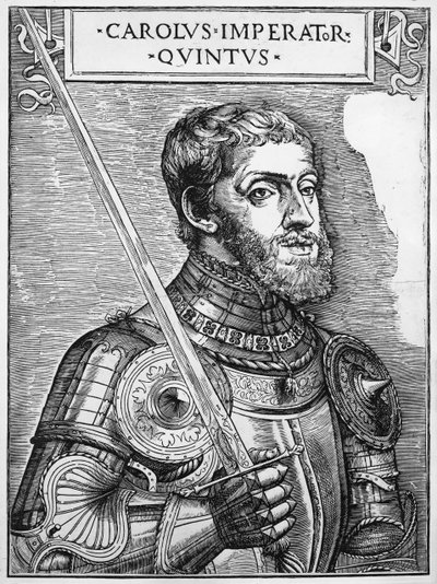 Portrait of Charles V, Holy Roman Emperor by English School