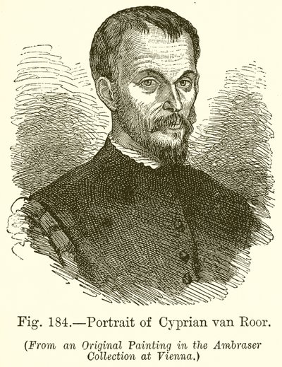 Portrait of Cyprian Van Roor by English School