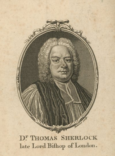 Portrait of Dr Thomas Sherlock by English School