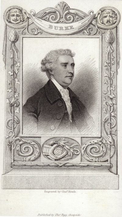Portrait of Edmund Burke by English School
