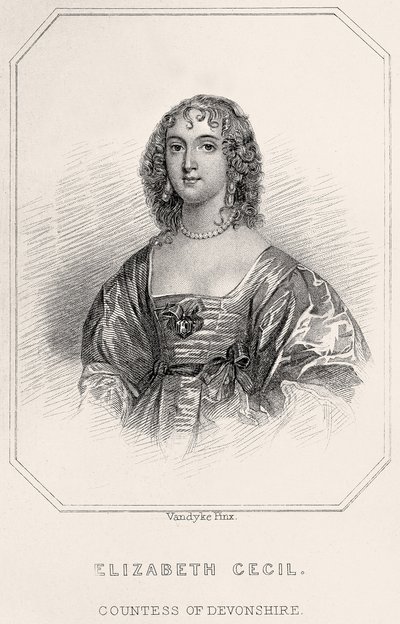 Portrait of Elizabeth Cecil, Countess of Devonshire by English School