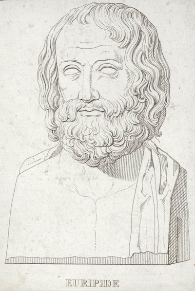 Portrait of Euripides by English School