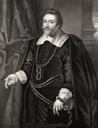 Portrait of Francis Cottington, from Lodges British Portraits, 1823 by English School
