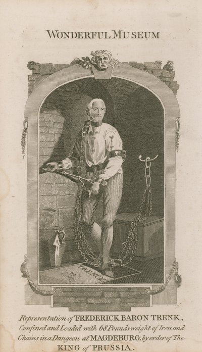 Portrait of Frederick Baron Trenk by English School