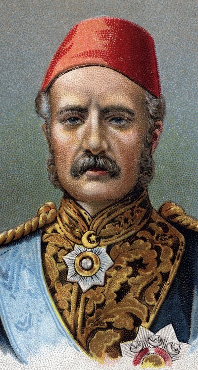 Portrait of General Charles Gordon, British soldier - From series Leaders of Men - Chromolithography - English School, 20th century by English School