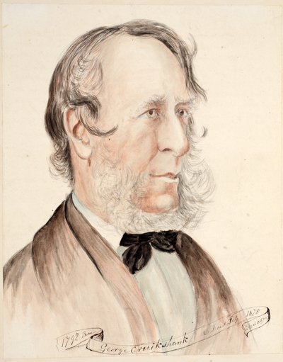 Portrait of George Cruikshank by English School