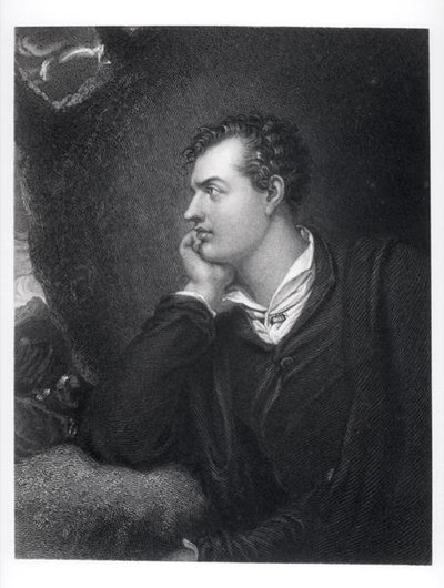 Portrait of George Gordon, 6th Lord Byron of Rochdale by English School