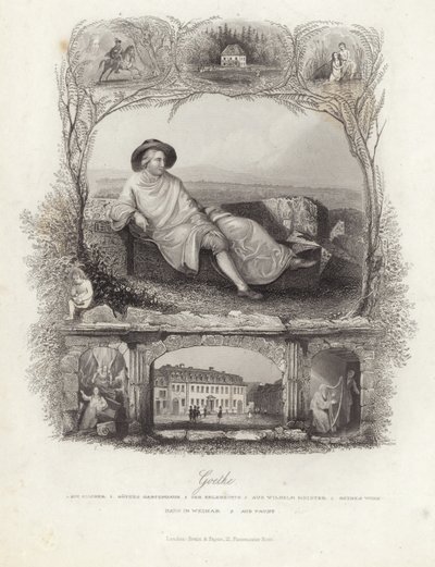 Portrait of Goethe by English School