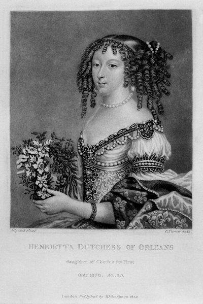 Portrait of Henrietta Anne, Duchess of Orleans, from 