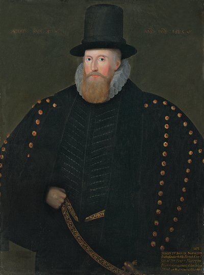 Portrait of Henry, 1st Baron Norris, of Rycote, 1585 by English School