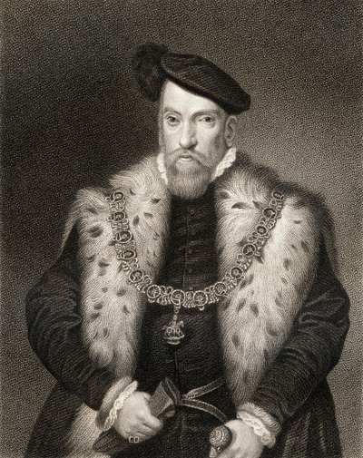 Portrait of Henry Fitzalan, 12th Earl of Arundel, from Lodges British Portraits, 1823 by English School