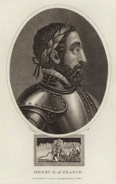 Portrait of Henry II of France by English School