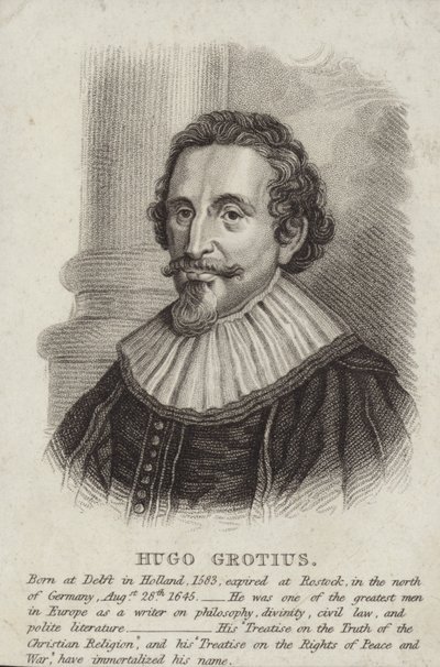 Portrait of Hugo Grotius by English School
