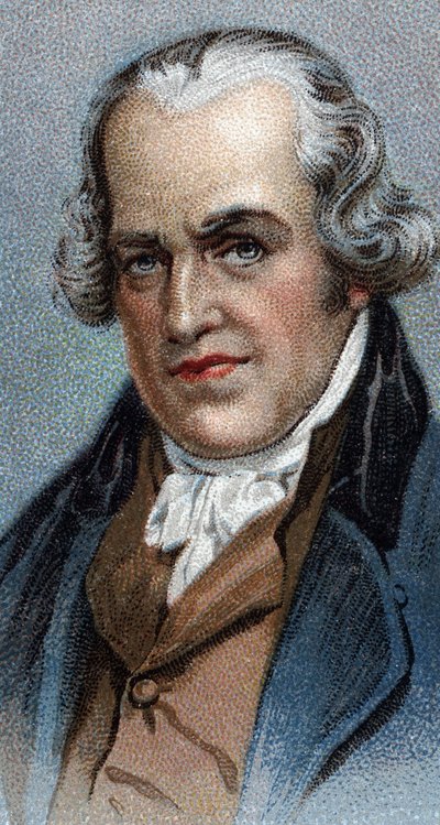 Portrait of James Watt (1736-1819), Scottish engineer - From series Leaders of Men by English School