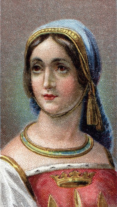 Portrait of Joan of Arc (c1412-31) - From series Leaders of Men - Chromolithography - English School, 20th century by English School