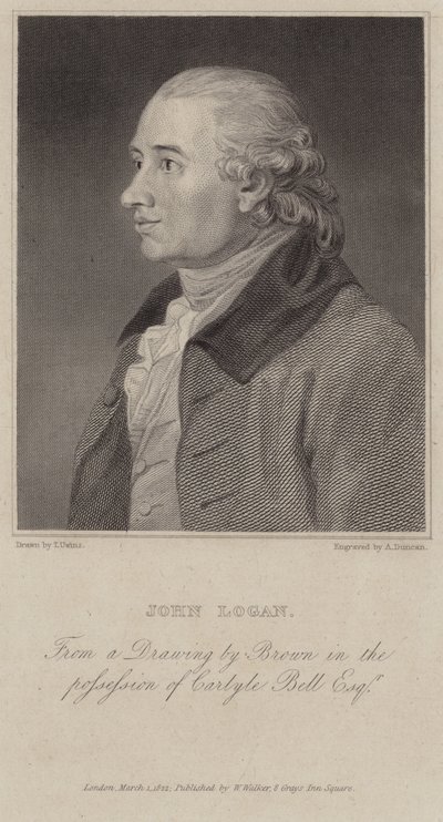 Portrait of John Logan by English School